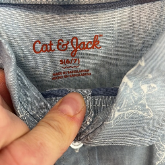 Dinosaur print button down shirt - Picture 2 of 3